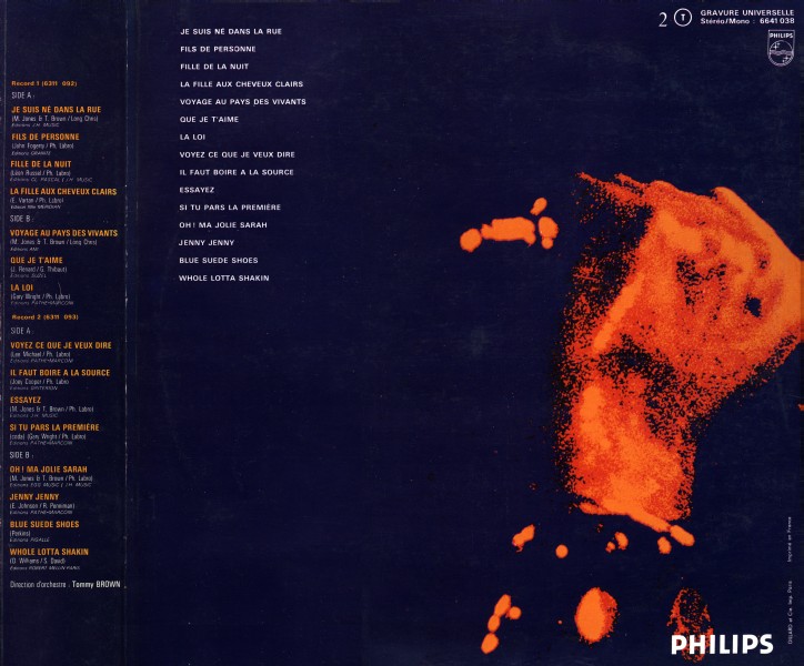 LP Live at the Palais des Sports Philips 664 1 038