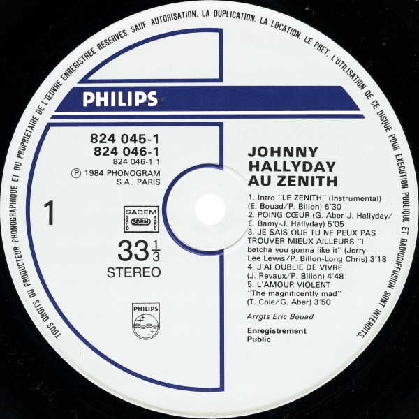 LP Au Znith Philips 824 045-1