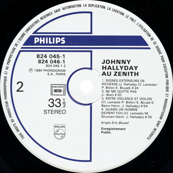 LP Au Znith Philips 824 045-1