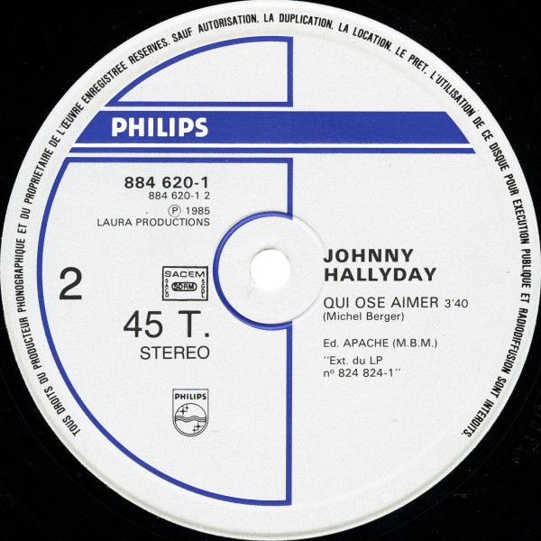 Maxi 45 T. Aimer vivre Philips 884 620-1