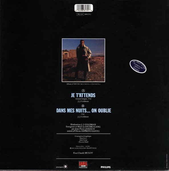 Maxi 45 T. Je t'attends  Philips 888 179-1