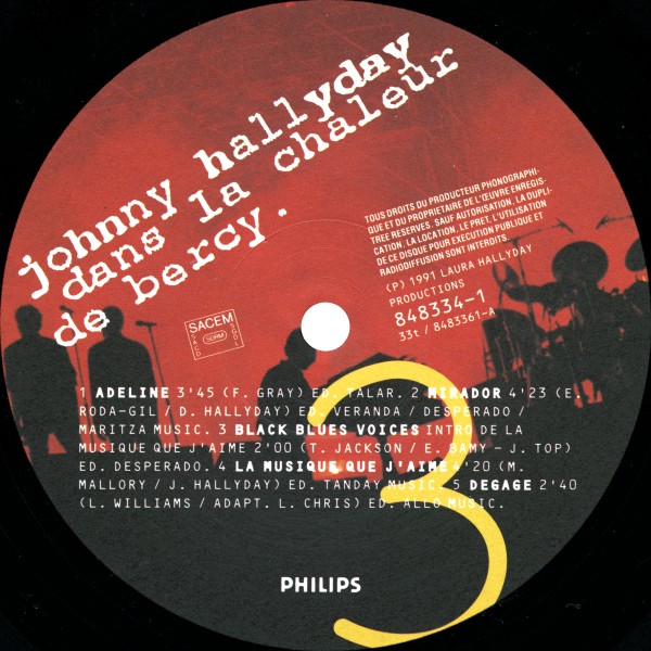 LP Dans la chaleur de Bercy Philips 848 334-1