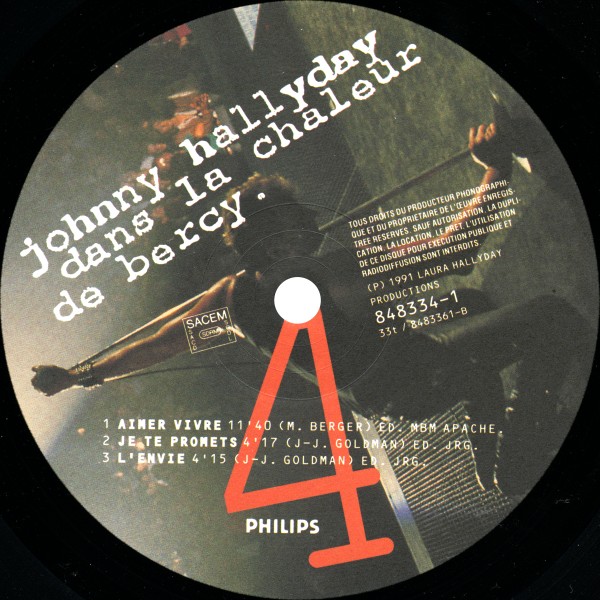 LP Dans la chaleur de Bercy Philips 848 334-1