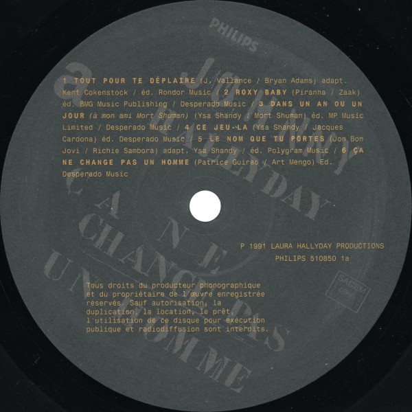 LP Ca ne change pas un homme  Philips 510 850-1