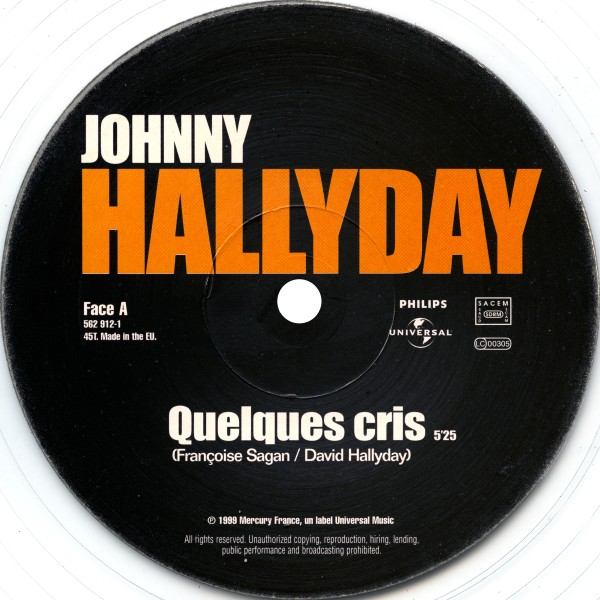 Maxi 45 T. Quelques cris Philips-Universal 562 912-1