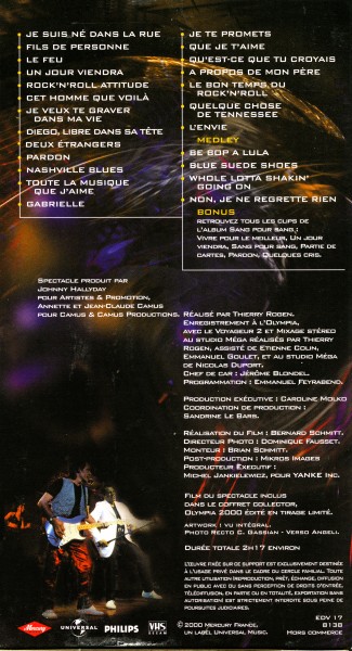 Coffret LP-CD-VHS Olympia 2000 Universal