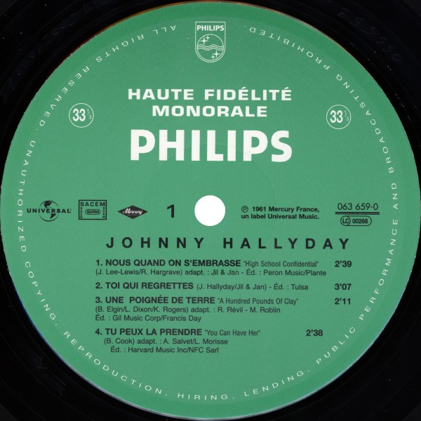 LP 25 cm Viens danser le twist mono Universal 063 659-0