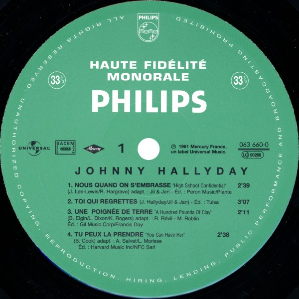 LP 25 cm Viens danser le twist Universal 063 660-0