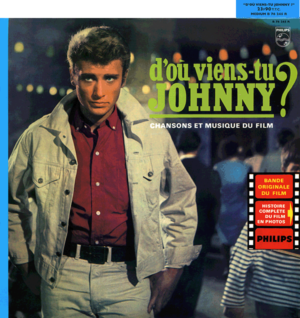 LP 25 cm D'o viens-tu Johnny?  Universal 063 652-0