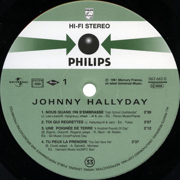 LP 25 cm  Viens danser le twist Universal 063 662-0