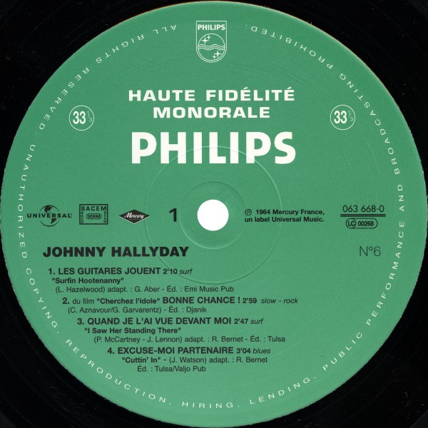 LP 25 cm  Les guitares jouent 063 668-0