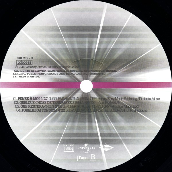 Coffret LP Parc des Princes 2003 Universal 981 272-2