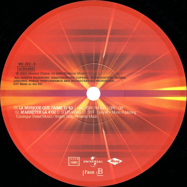 Coffret LP Parc des Princes 2003 Universal 981 272-2