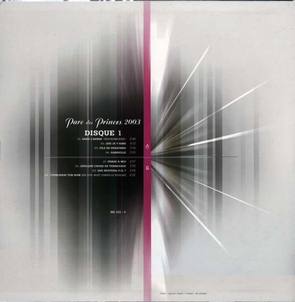 Coffret LP Parc des Princes 2003 Universal 981 272-2