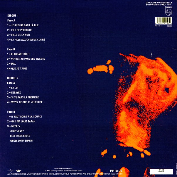 LP couleur Live at the Palais des Sports 71 Universal 980 110-8