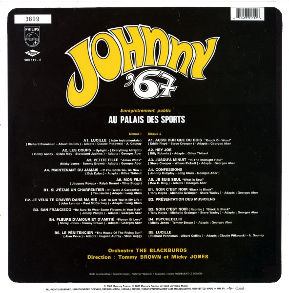 LP couleur Au Palais des Sports 67 Universal 980 111-2