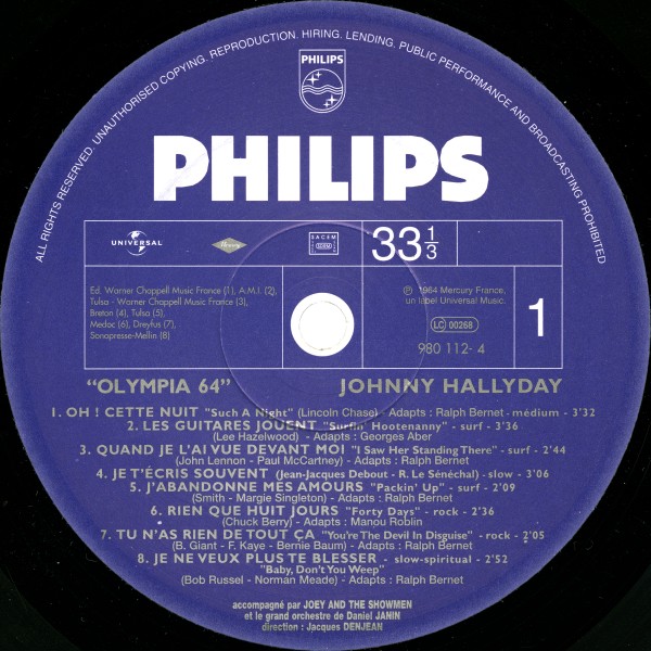 LP couleur Olympia 64 Universal 980 112-4