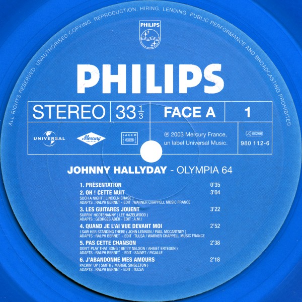 LP couleur Olympia 64 Universal 980 112-5