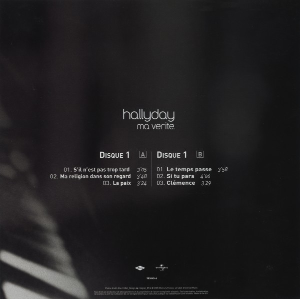 Coffret double LP Ma vrit Universal 983 445-4