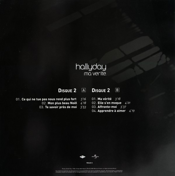 Coffret double LP Ma vrit Universal 983 445-4