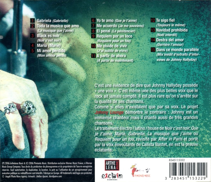 CD  Johnny Lounge Warner 83451 15322