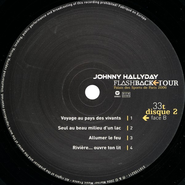 LP Flashback Tour Warner 51011 55211