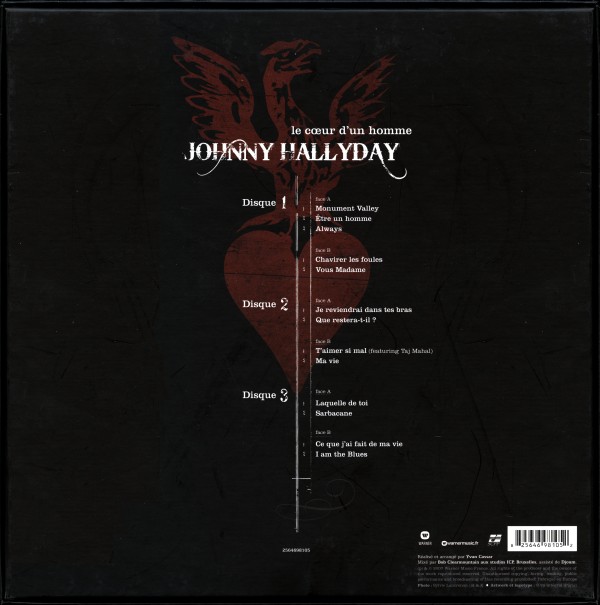 Coffret triple  LP 25 cm Le coeur d'un homme Warner 25646 98105