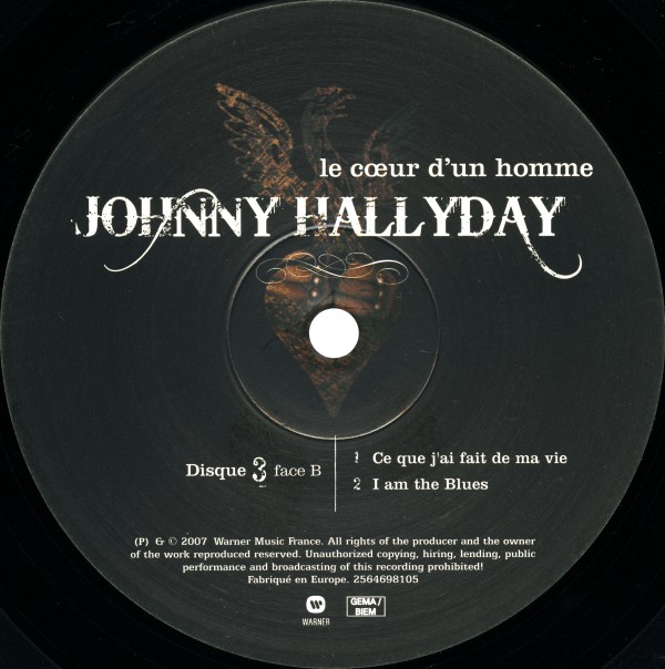 Coffret triple  LP 25 cm Le coeur d'un homme Warner 25646 98105