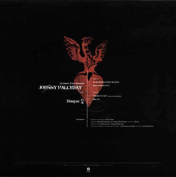 Coffret triple  LP 25 cm Le coeur d'un homme Warner 25646 98105