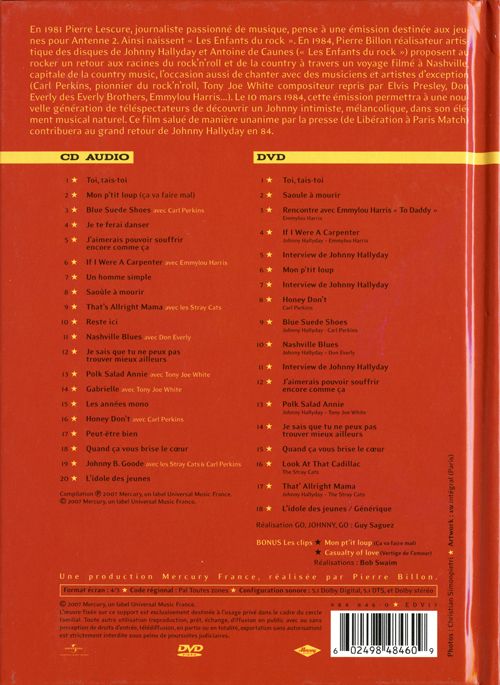 CD DVD 984846-0 Go, Johnny, Go - Un enfant du rock  Nashville