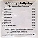 CD promo pochette papier Le coeur d'un homme Warner