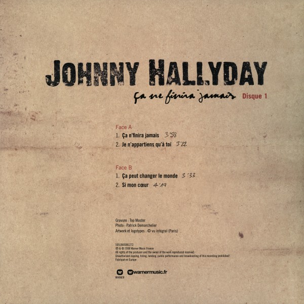 Coffret triple  LP 25 cm Ca ne finira jamais Warner 50518 65081272