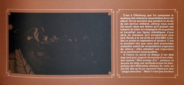 LP Back to black Johnny chante Hallyday Universal 530 927-7