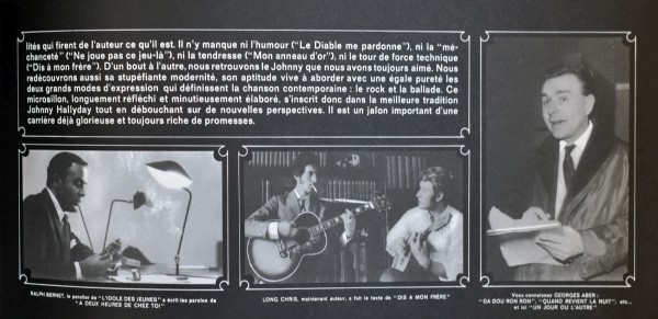 LP Back to black Johnny chante Hallyday Universal 530 927-7