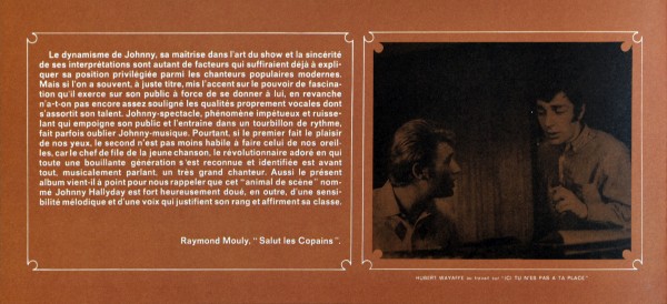 LP Back to black Johnny chante Hallyday Universal 530 927-7