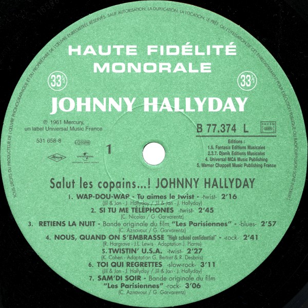 LP Back to black Salut les copains! Universal 531 658-8