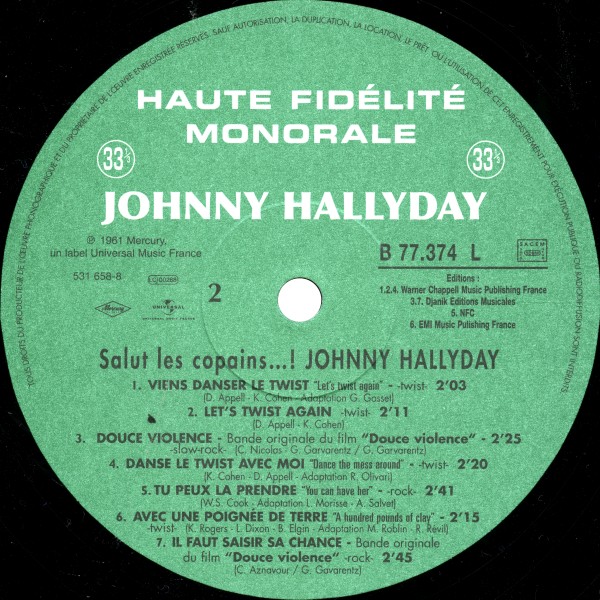 LP Back to black Salut les copains! Universal 531 658-8