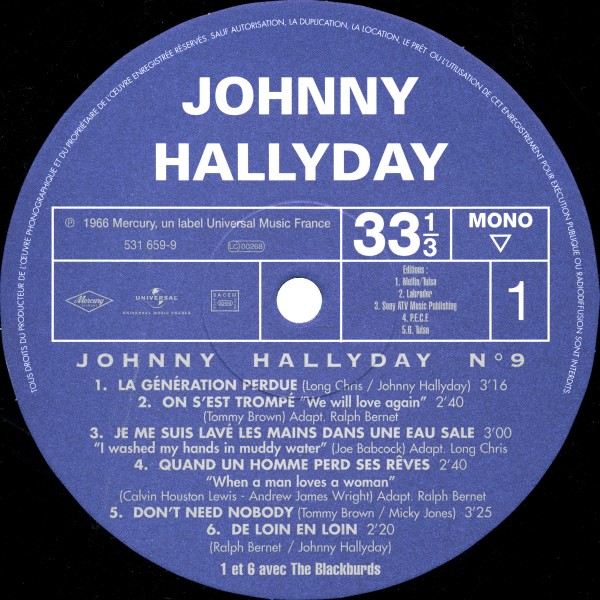 LP Back to black La gnration perdue Universal 531 659-9