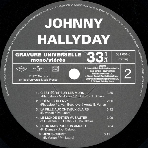 LP Back to black Vie Universal 531 661-0