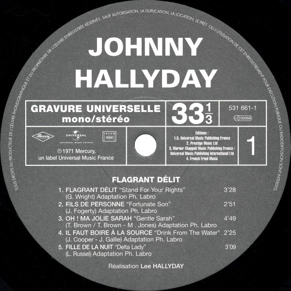 LP Back to black Je t'aime, je t'aime, je t'aime Universal 531 662-9