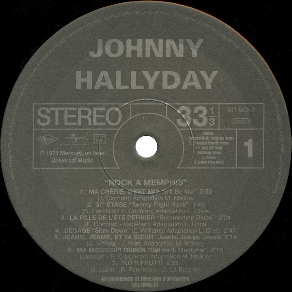 LP Back to black Rock  Memphis Universal 531 663-3