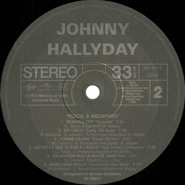 LP Back to black Rock  Memphis Universal 531 663-3