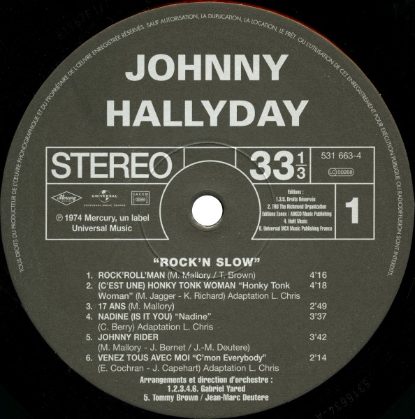 LP Back to black Rock 'n slow Universal 531 663-4