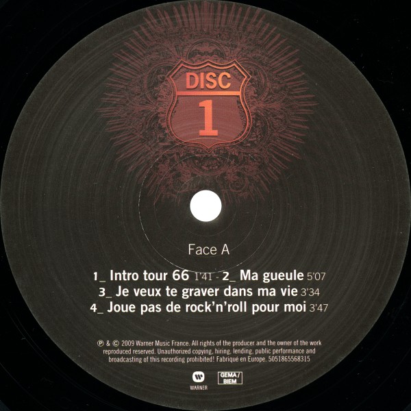 Coffret LP Tour 66  Warner 50518 65568315