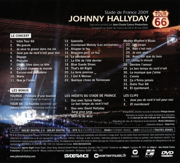 CD-DVD  Tour 66 Coffret collector Warner 50518 65569350