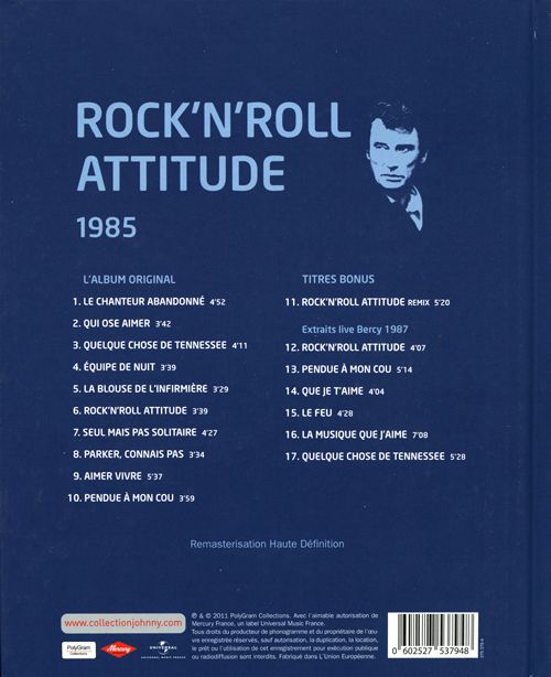 Collection Johnny Hallyday 1985 Rock 'n' roll attitude 275379-4