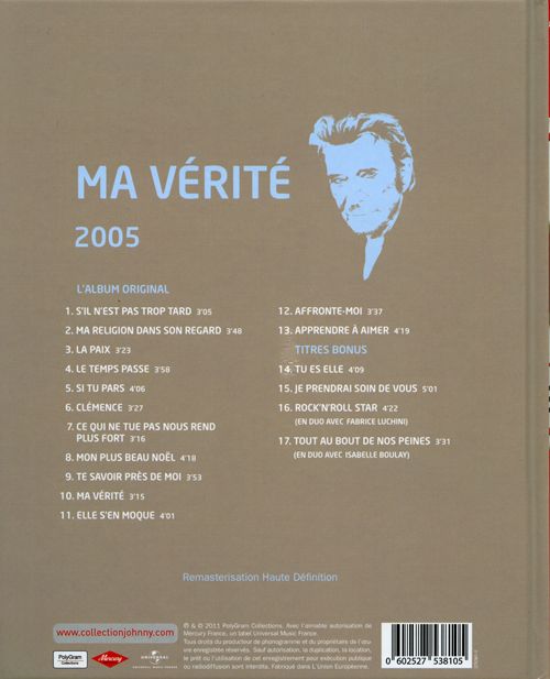 Collection Johnny Hallyday 2005 Ma vrit  275381-0