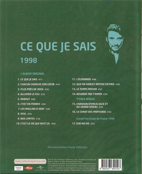 Collection Johnny Hallyday 1991 Ca ne change pas un homme  276421-1