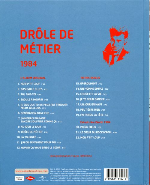 Collection Johnny Hallyday 1984 Drle de mtier 276422-1