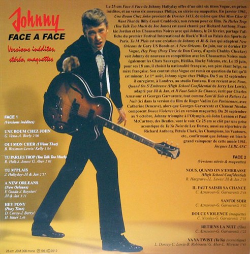 LP 25 Cm Johnny Face  face JBM 008